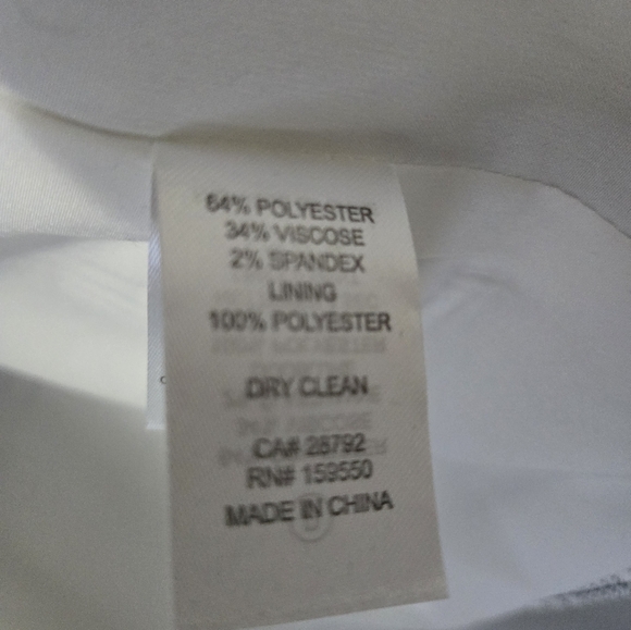 CAROLINA BELLE MONTREAL open front grey/ white long blazer/jacket. Size Medium - Picture 7 of 10